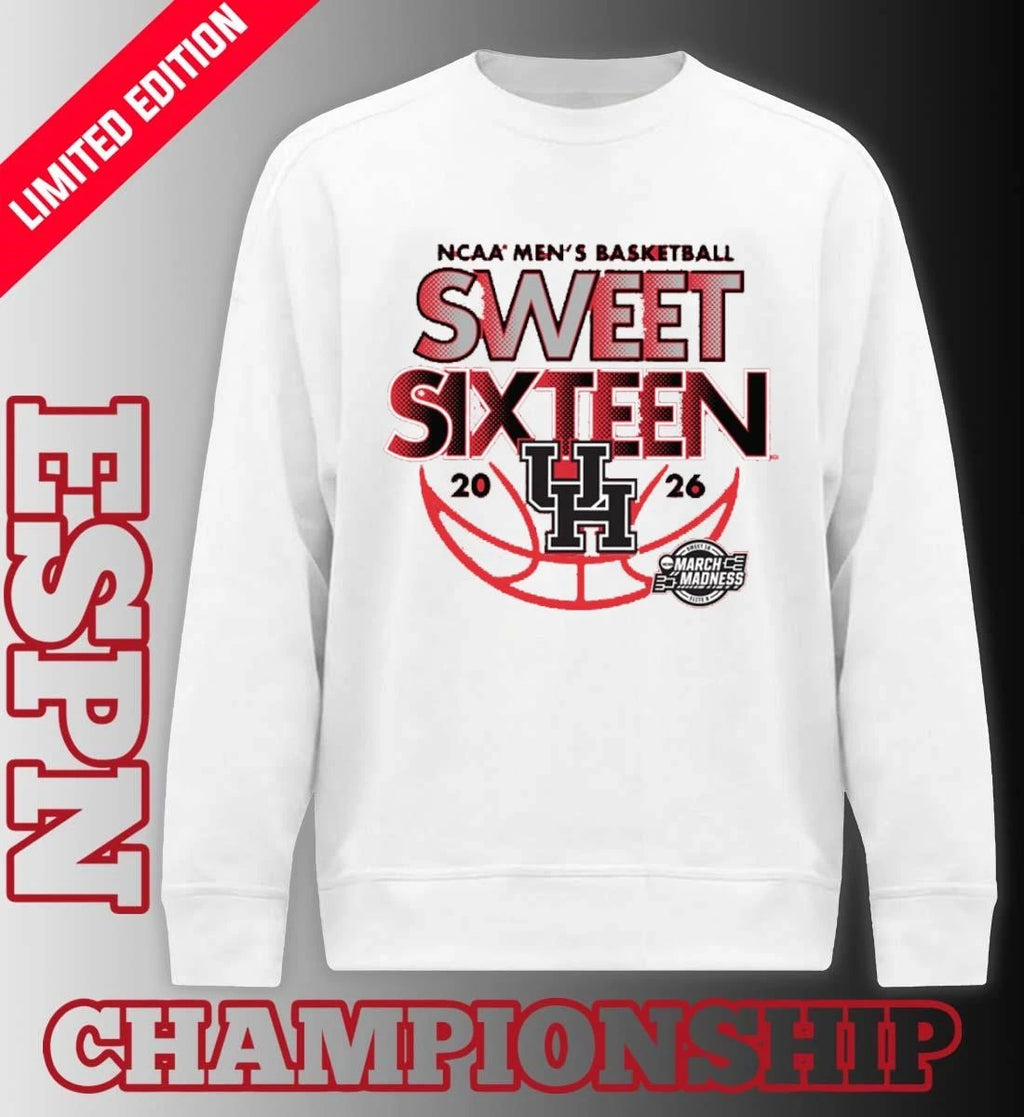 Official Sweet Sixteen 2026 Houston NCAA Men’s Basketball Shirt