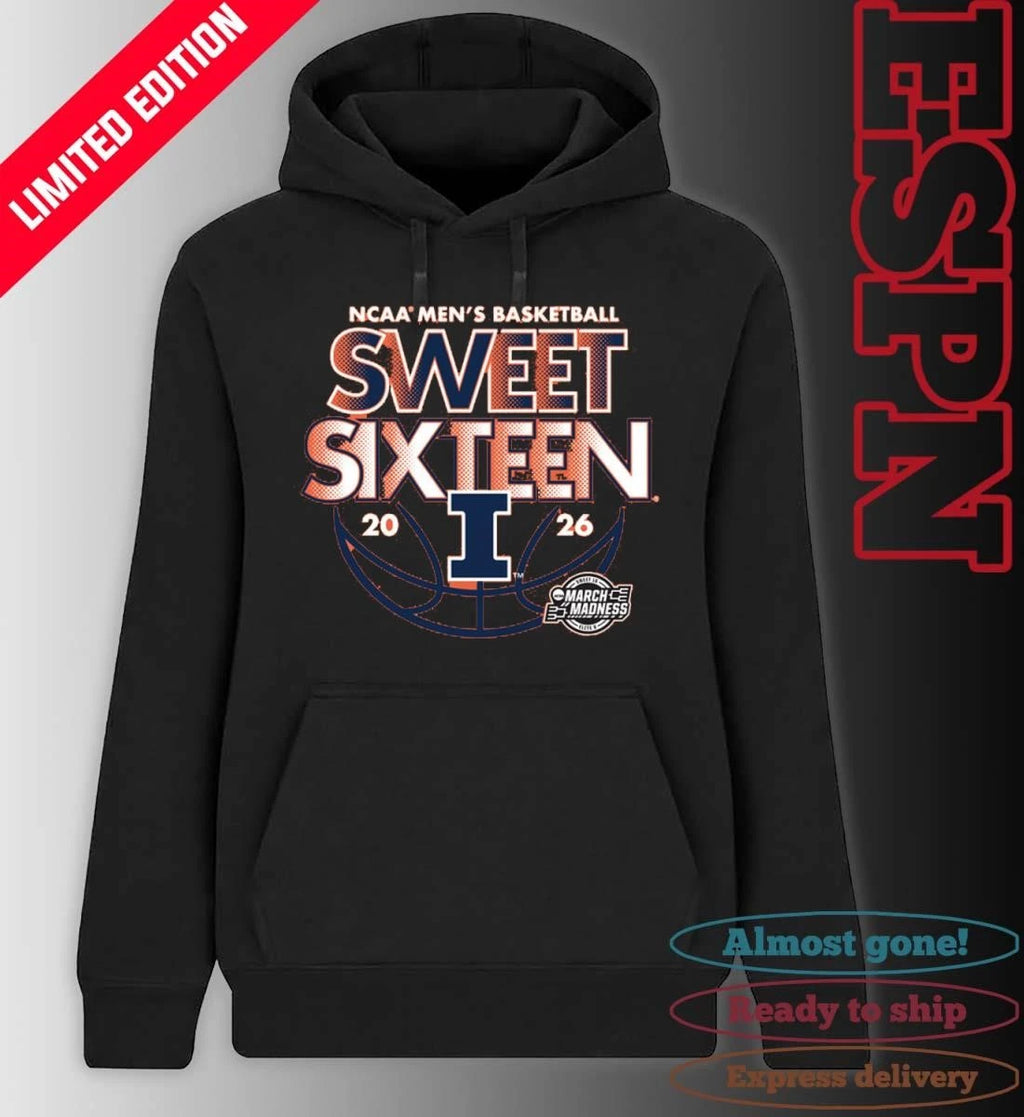 Official Sweet Sixteen 2026 Illinois NCAA Men’s Basketball Shirt