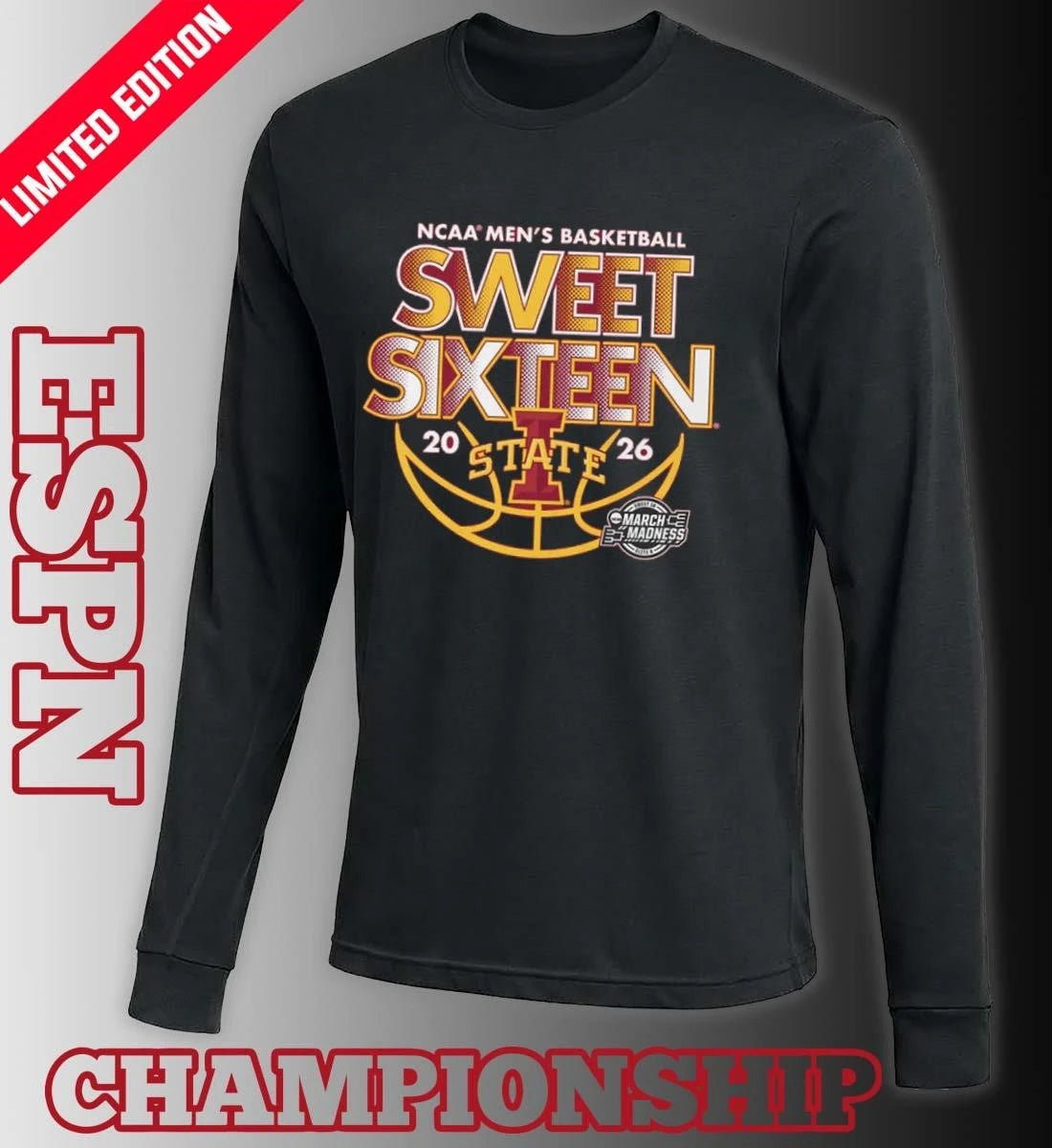 Official Sweet Sixteen 2026 Iowa State Men’s Basketball Shirt