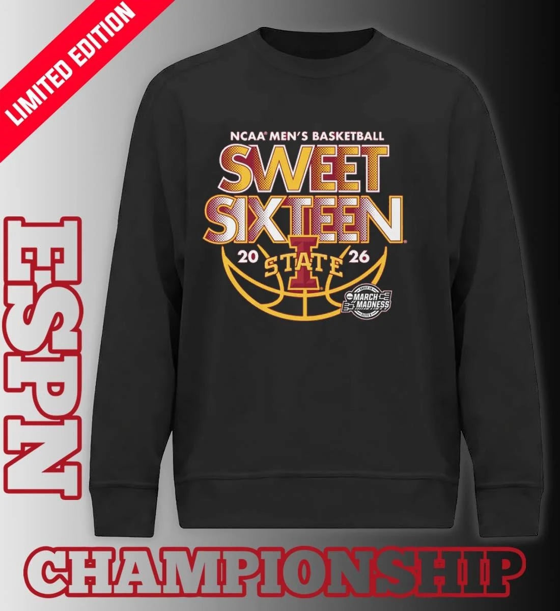 Official Sweet Sixteen 2026 Iowa State Men’s Basketball Shirt