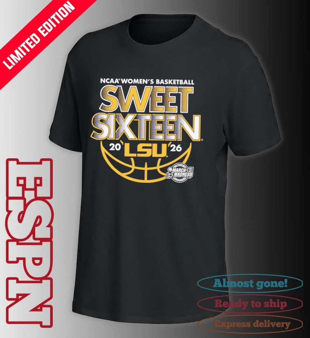 Official Sweet Sixteen 2026 LSU Women’s Basketball Shirt