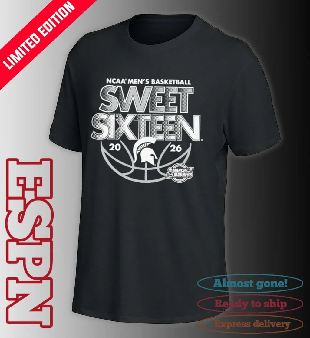 Official Sweet Sixteen 2026 Michigan State NCAA Men’s Basketball Shirt