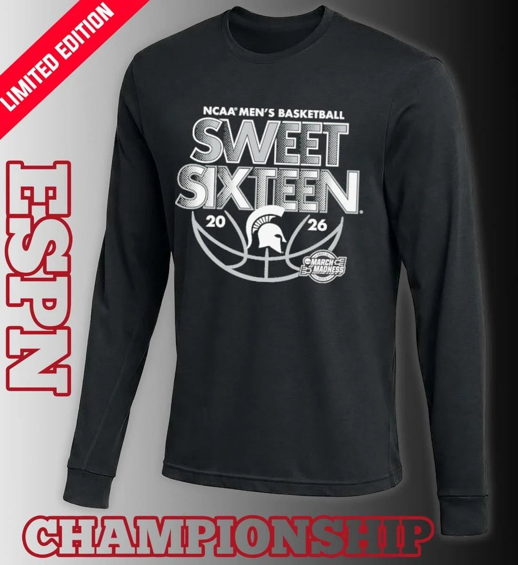Official Sweet Sixteen 2026 Michigan State NCAA Men’s Basketball Shirt