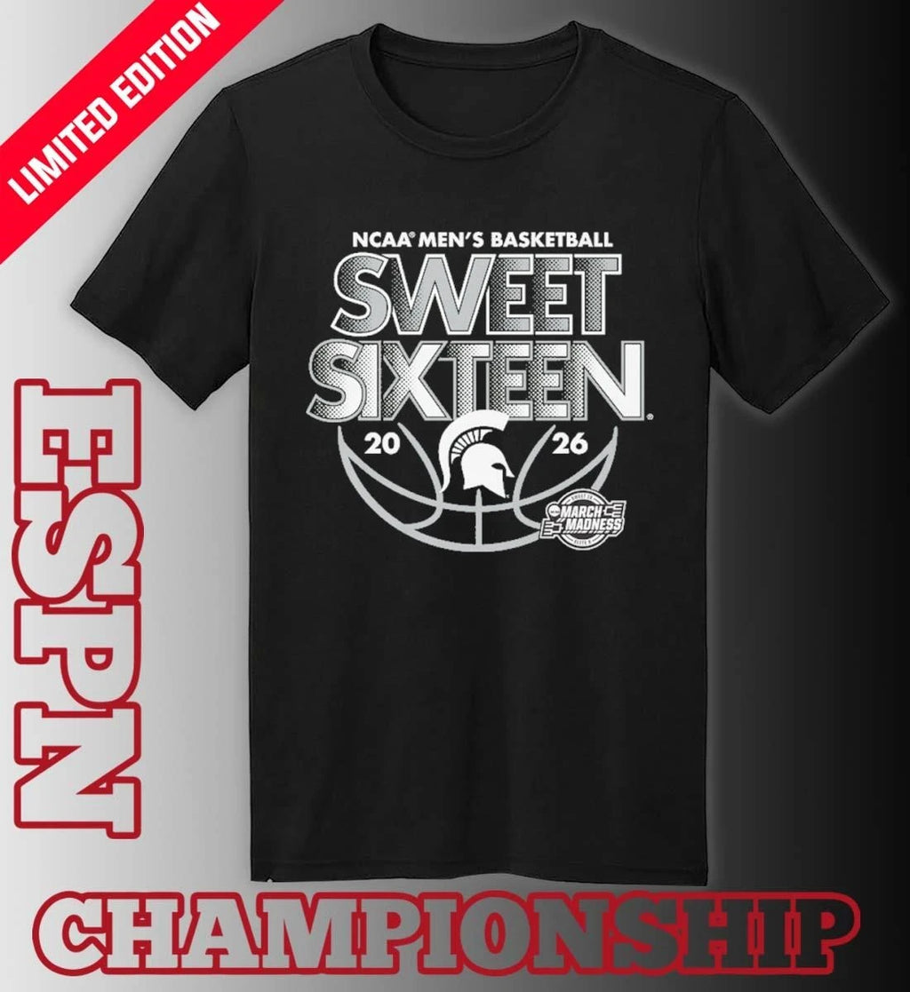 Official Sweet Sixteen 2026 Michigan State NCAA Men’s Basketball Shirt