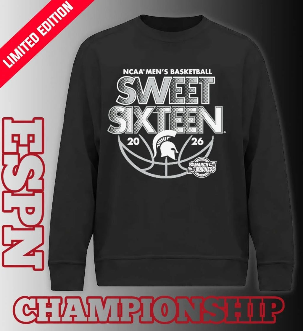 Official Sweet Sixteen 2026 Michigan State NCAA Men’s Basketball Shirt