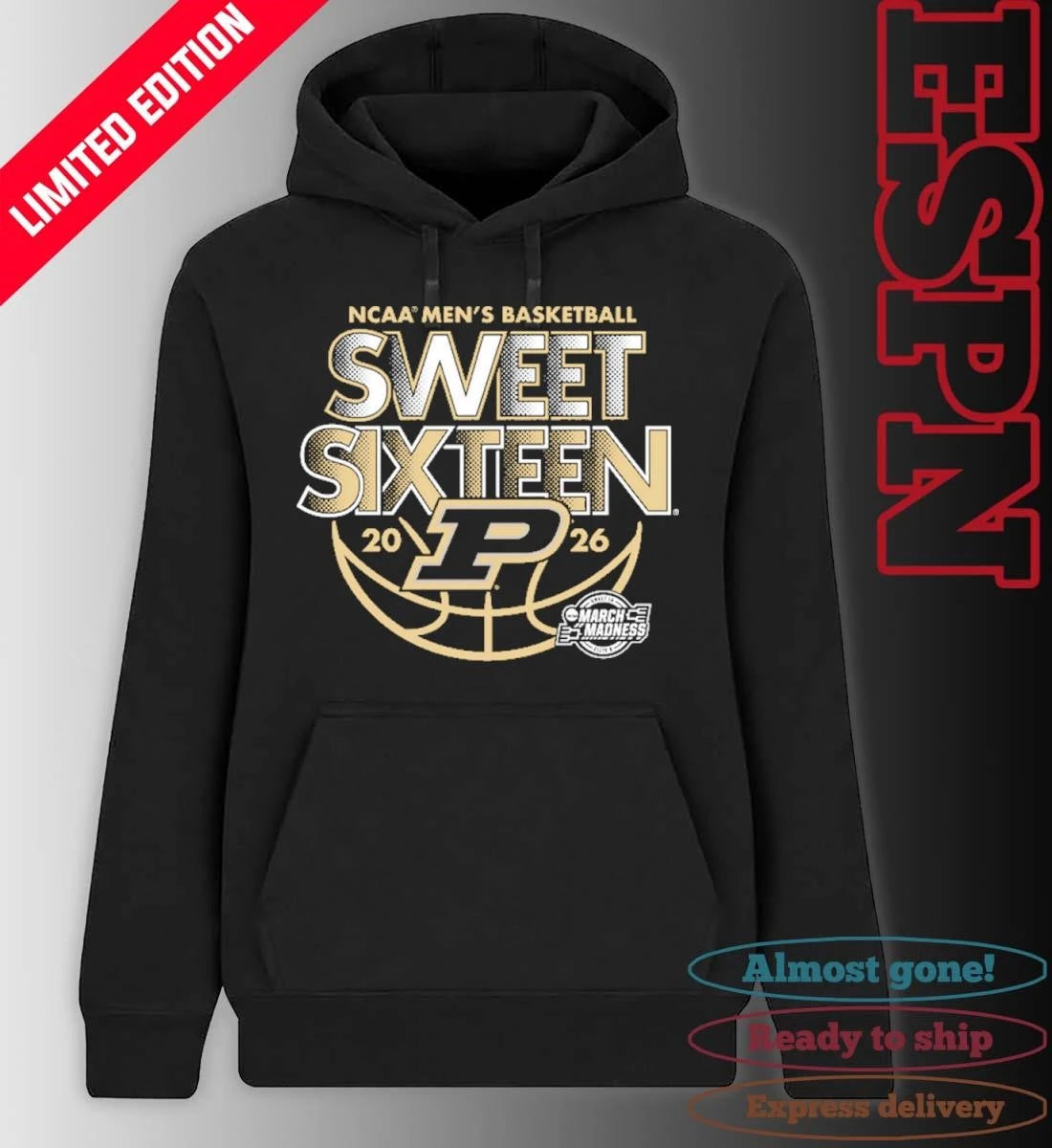 Official Sweet Sixteen 2026 Purdue Men’s Basketball Shirt
