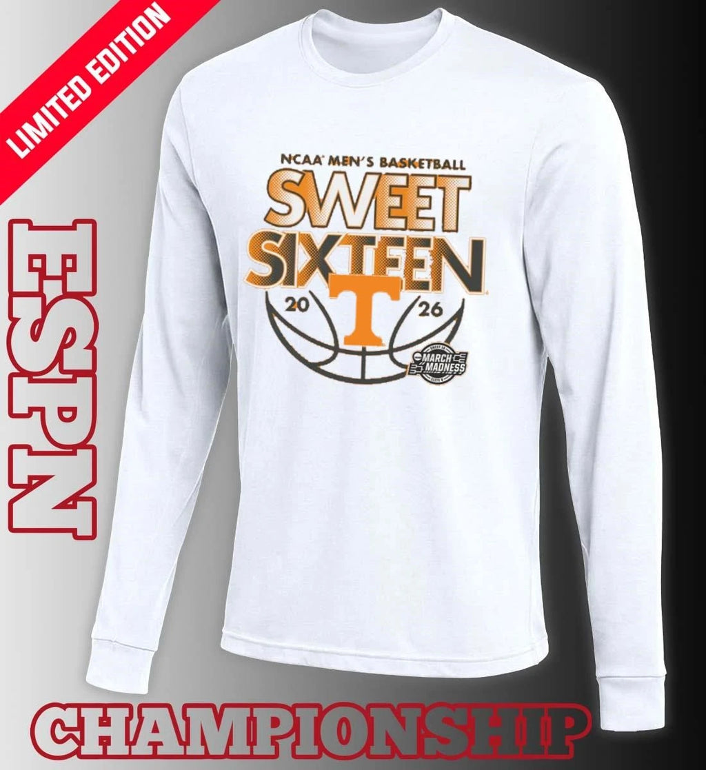 Official Sweet Sixteen 2026 Tennessee Men’s Basketball Shirt