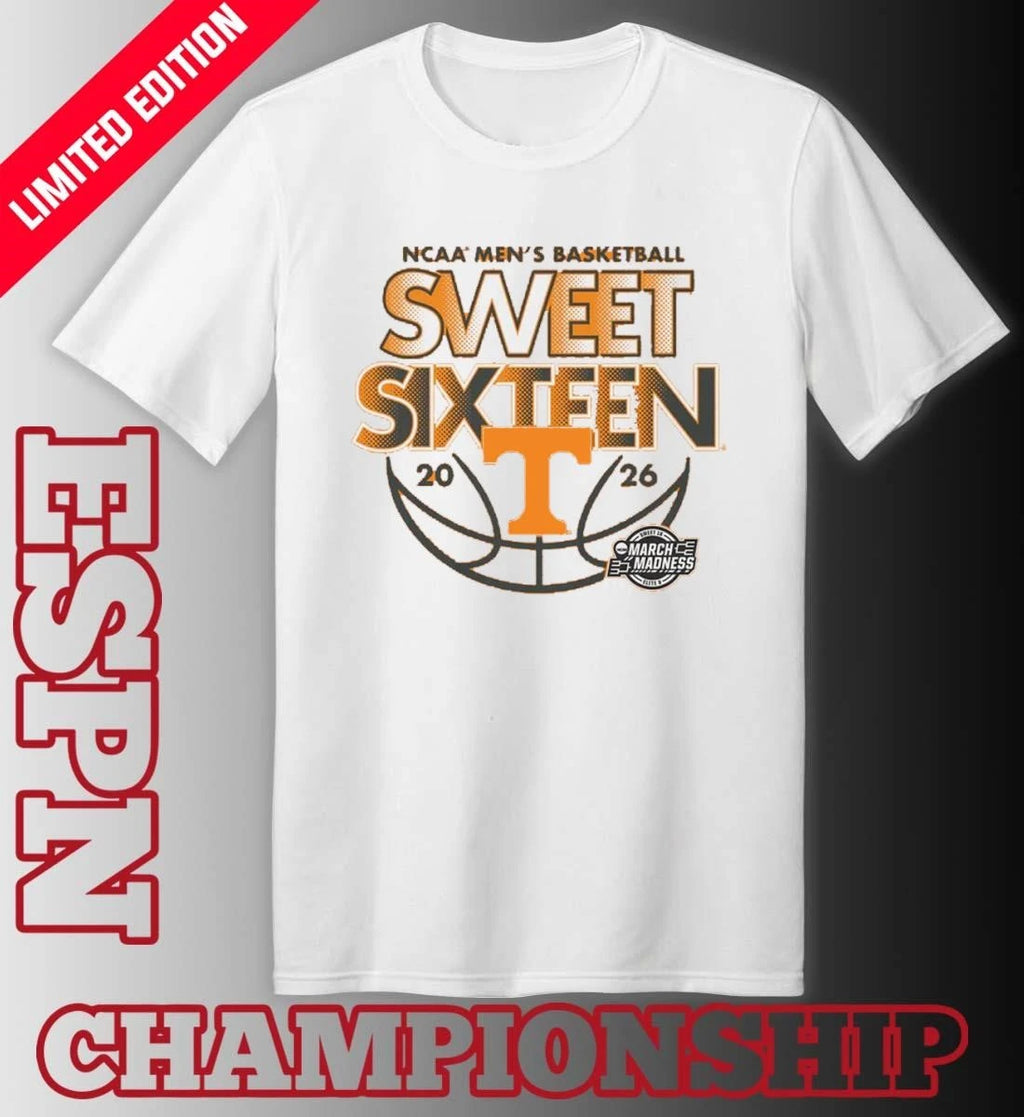 Official Sweet Sixteen 2026 Tennessee Men’s Basketball Shirt