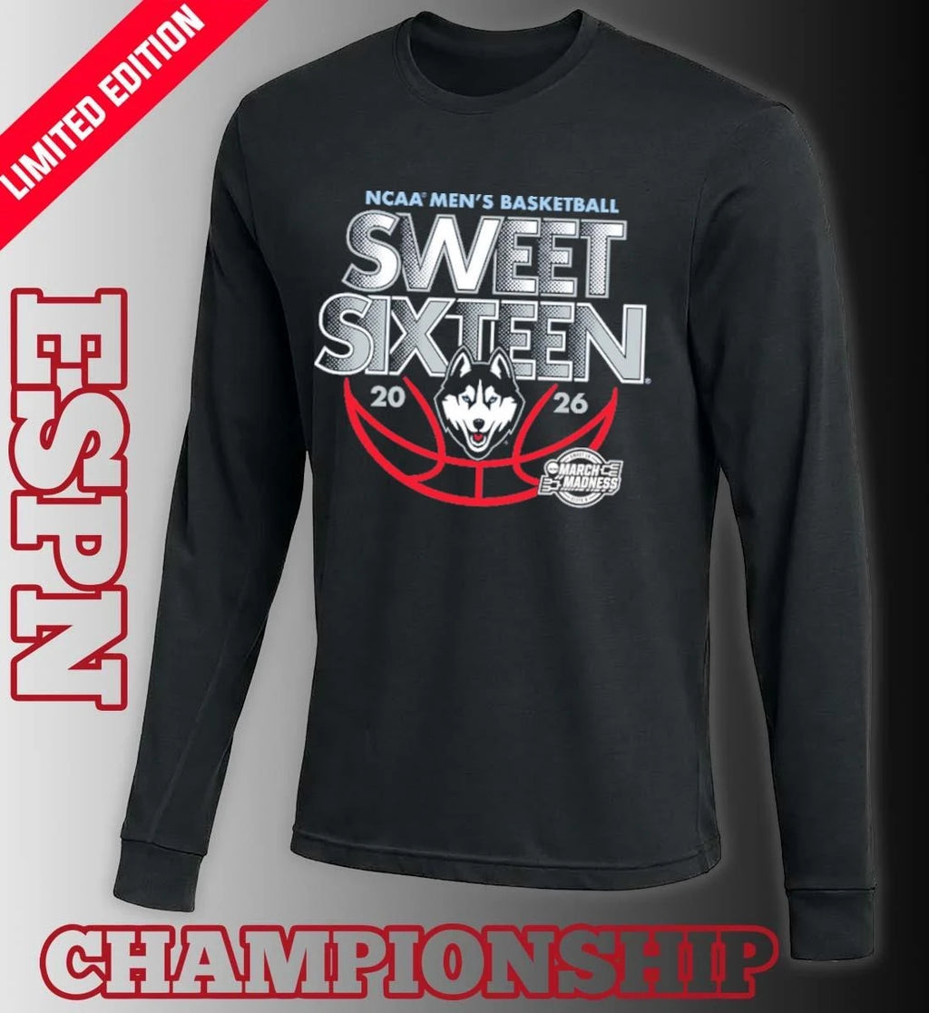 Official Sweet Sixteen 2026 Uconn Men’s Basketball Shirt