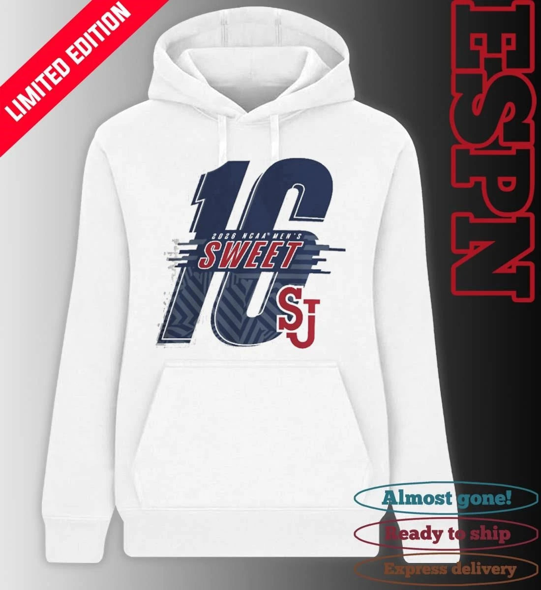 Official Sweet Sixteen St. John’s University Men’s Basketball Shirt
