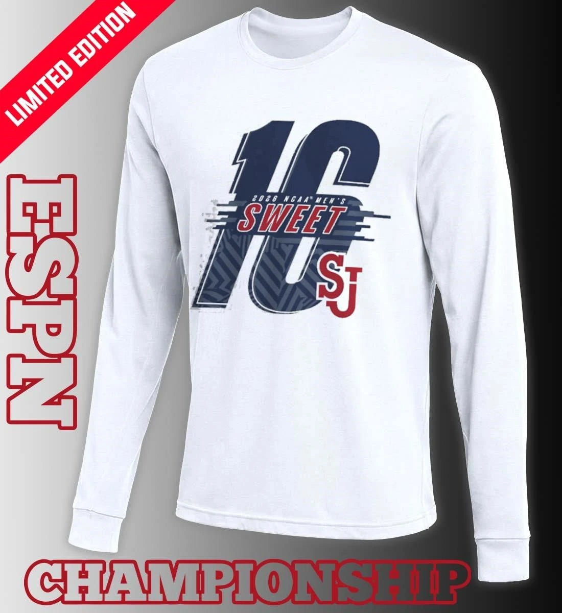 Official Sweet Sixteen St. John’s University Men’s Basketball Shirt