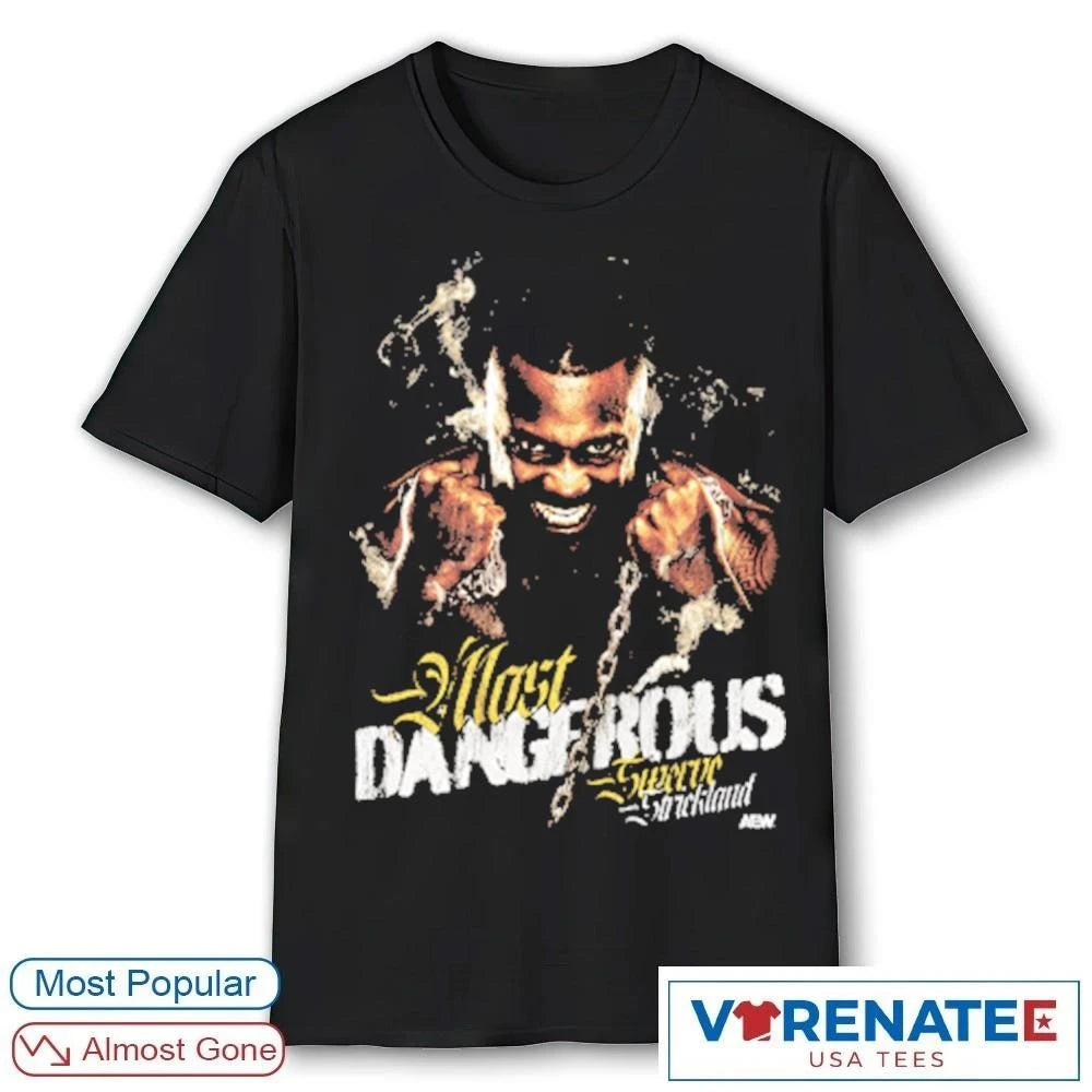Official Swerve Strickland – Most Dangerous AEW 2026 T-Shirt