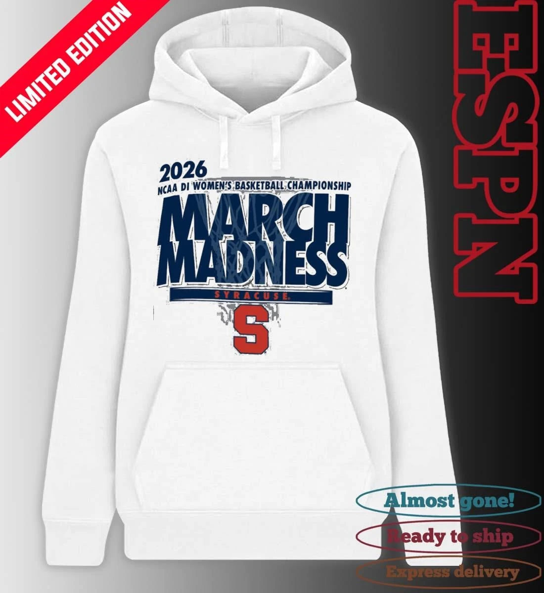 Official Syracuse Women’s Basketball Single Team 2026 NCAA March Madness Shirt