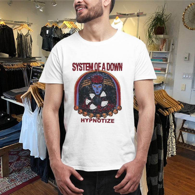 Official System Of A Down Hypnotize Faded Shirts