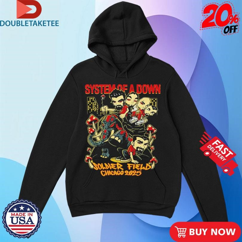 Official System Of A Down Soldier Field Chicago 2025 Elephant Shirts