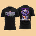 Official T-shirt commemorating the TCU Horned Frogs’ victory at the 2025 Valero Alamo Bowl
