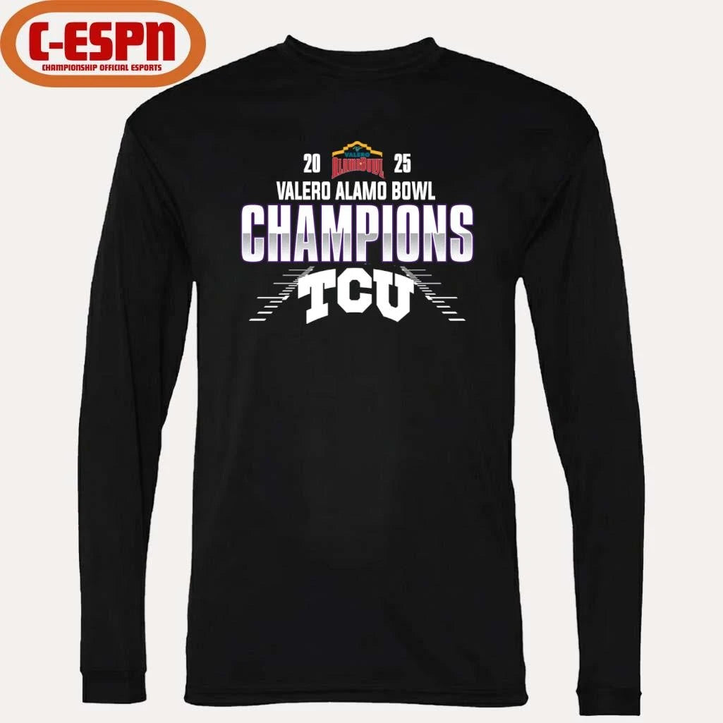 Official TCU Horned Frogs Valero Alamo Bowl Champions T-Shirt