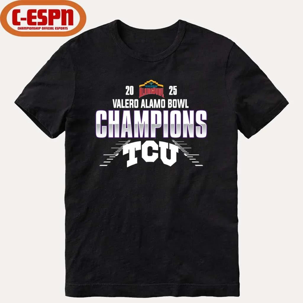 Official TCU Horned Frogs Valero Alamo Bowl Champions T-Shirt