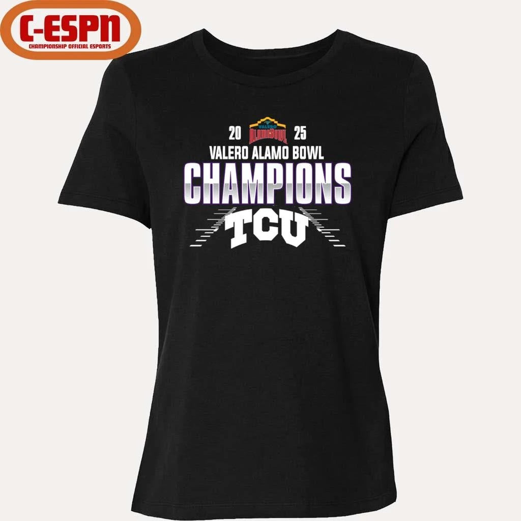 Official TCU Horned Frogs Valero Alamo Bowl Champions T-Shirt