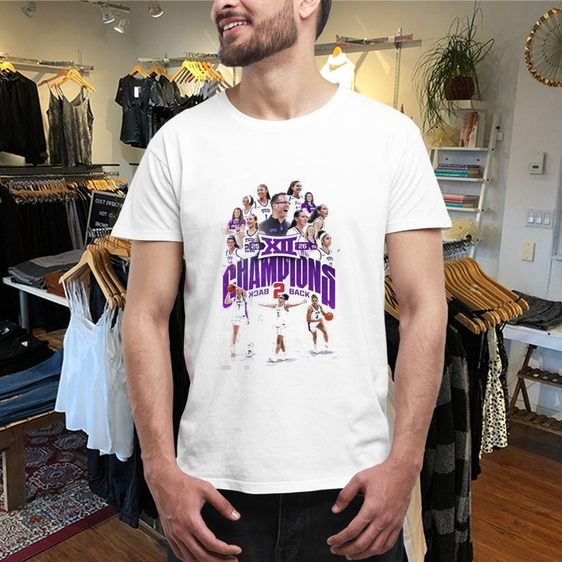 Official TCU Horned Frogs Women’s Basketball Back To Back Big 12 Conference Champions Players T-Shirtss