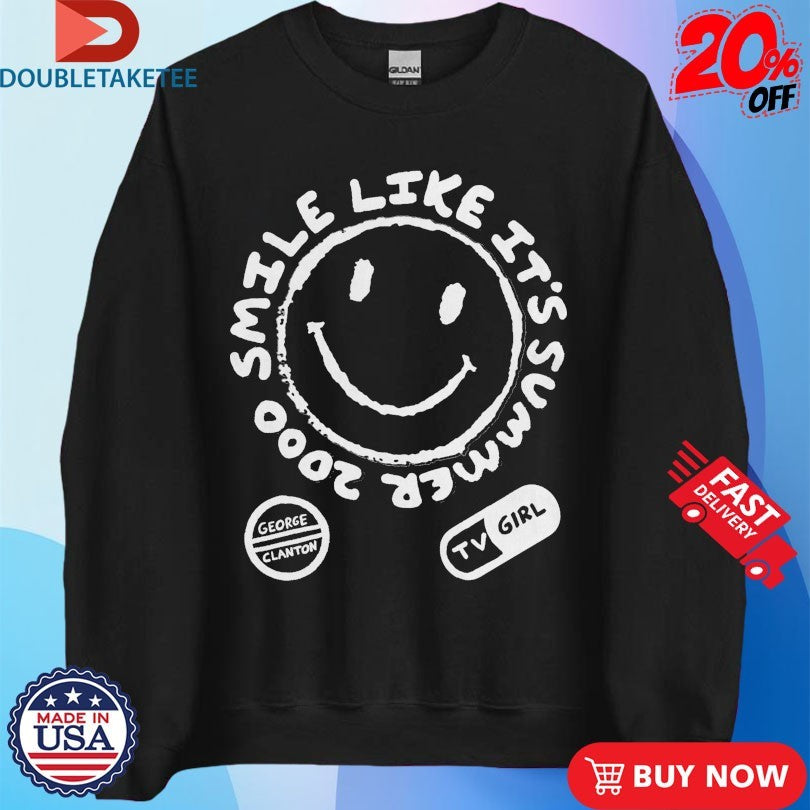 Official TV Girl &amp; George Clanton Smile Like It’s Summer 2000 Medicine Shirts