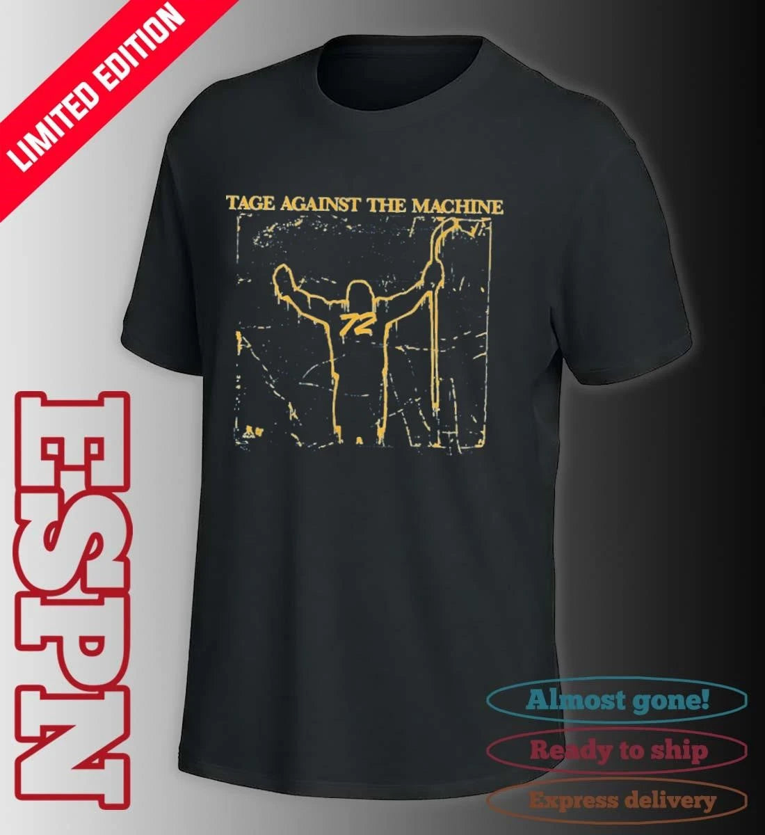 Official Tage Thompson Tage Against the Machine T-Shirt