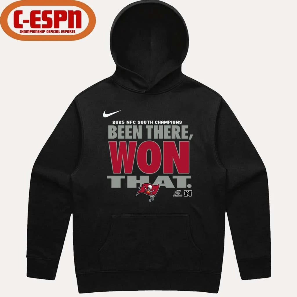 Official Tampa Bay Buccaneers NFC South Division Champions Locker Room T-Shirt