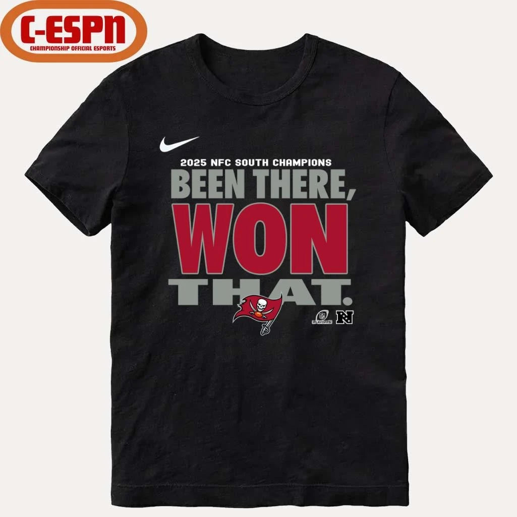 Official Tampa Bay Buccaneers NFC South Division Champions Locker Room T-Shirt