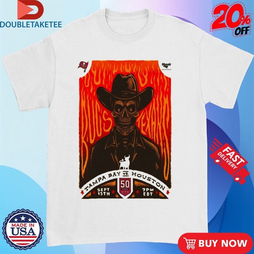 Official Tampa Bay Buccaneers vs. Houston Texans Sept 15, 2025 NRG Stadium, Houston, TX Shirts