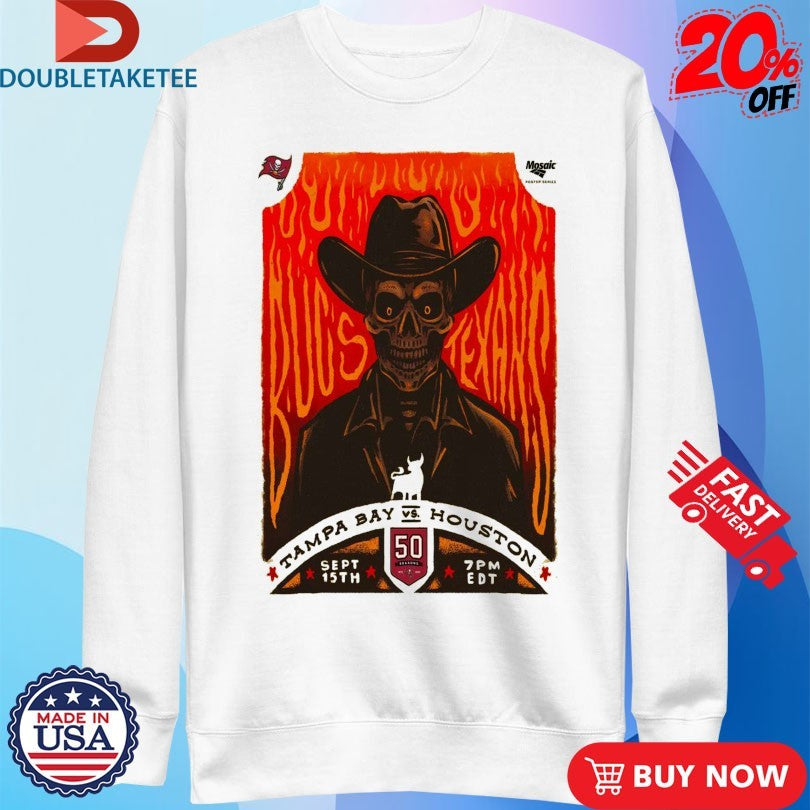 Official Tampa Bay Buccaneers vs. Houston Texans Sept 15, 2025 NRG Stadium, Houston, TX Shirts