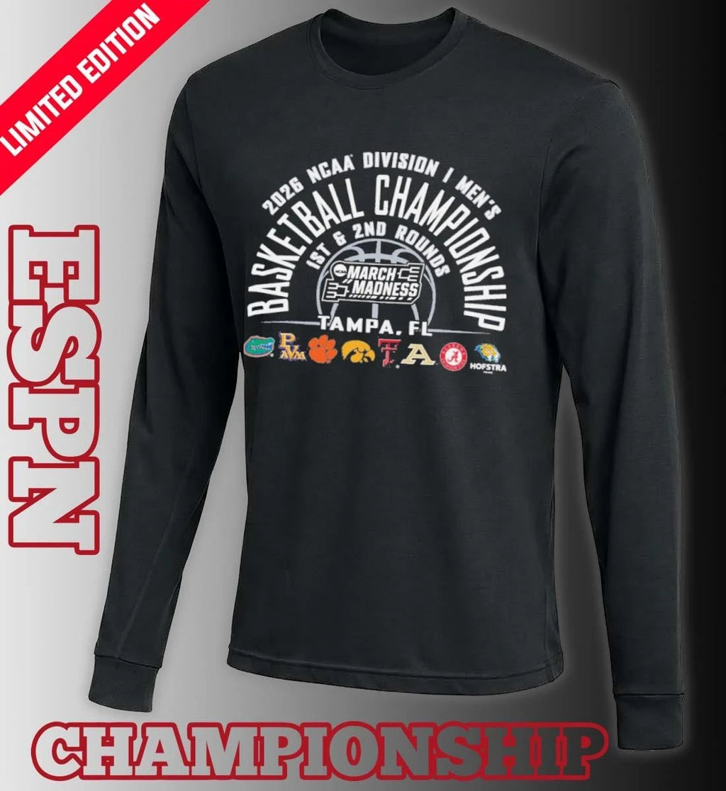 Official Tampa Regional 2026 NCAA DI Men’s Basketball Championship T-Shirt