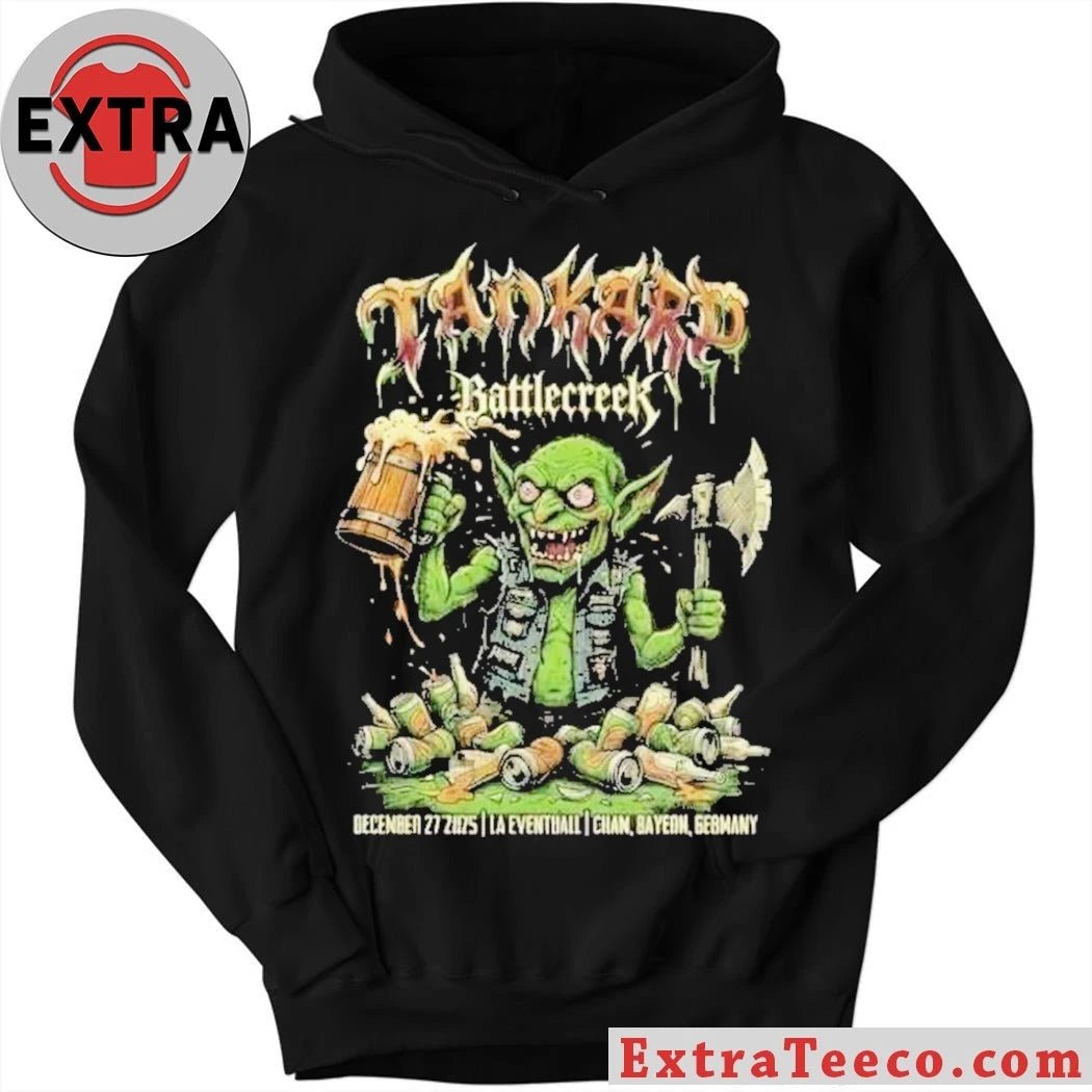 Official Tankard and Battle Creek will be performing at LA Eventhall Cham, Bavaria, Germany on December 27, 2025 Shirt