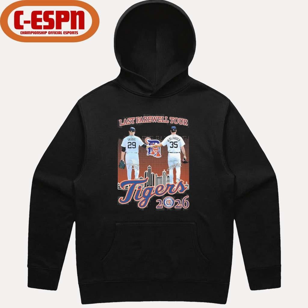 Official Tarik Skubal And Justin Verlander Last Farewell Tour 2026 Shirt
