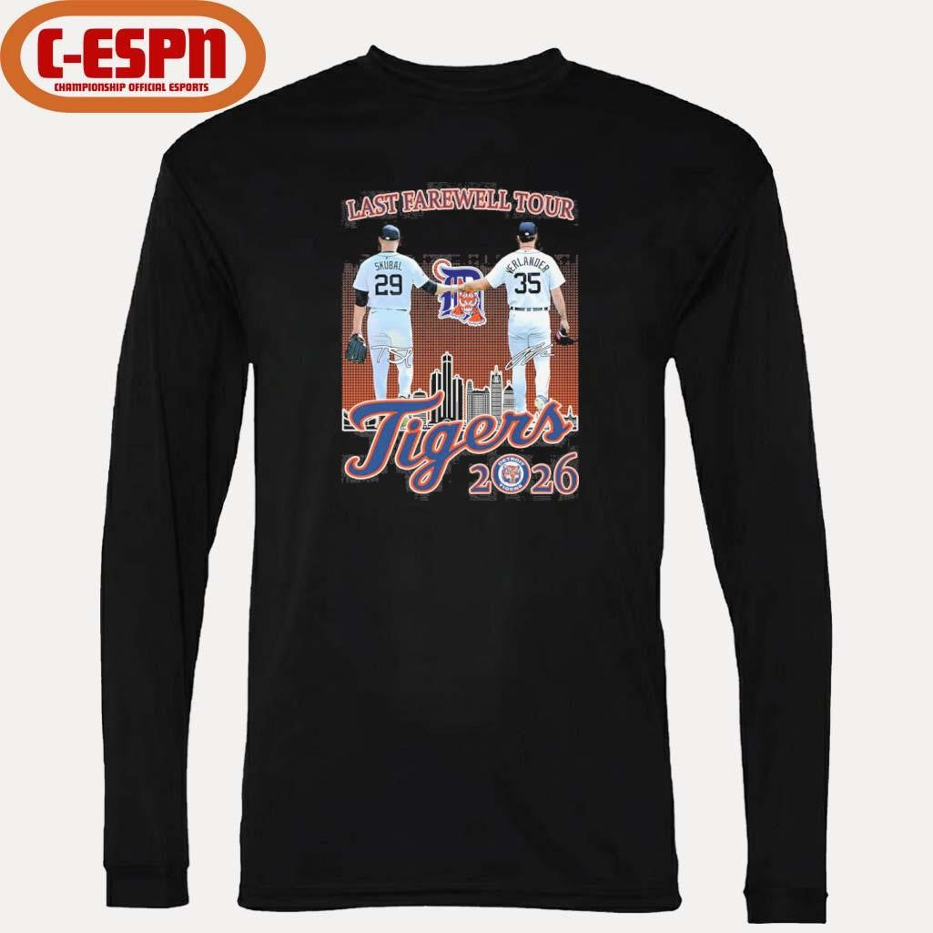 Official Tarik Skubal And Justin Verlander Last Farewell Tour 2026 Shirt