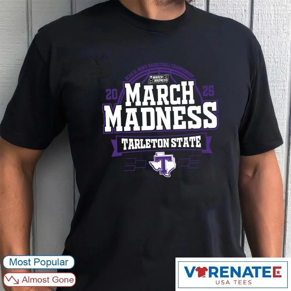 Official Tarleton State Texans 2026 NCAA DI Men’s Basketball Championship March Madness Bound T-Shirt