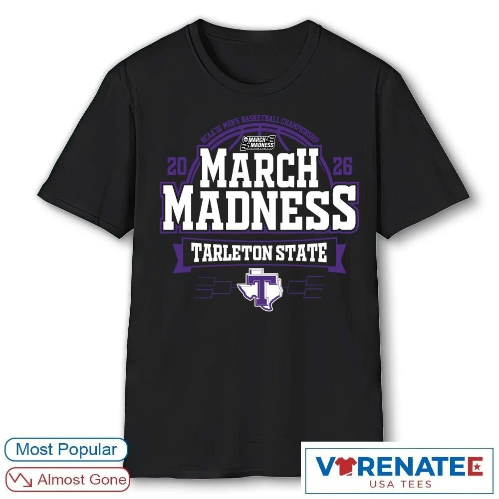 Official Tarleton State Texans 2026 NCAA DI Men’s Basketball Championship March Madness Bound T-Shirt