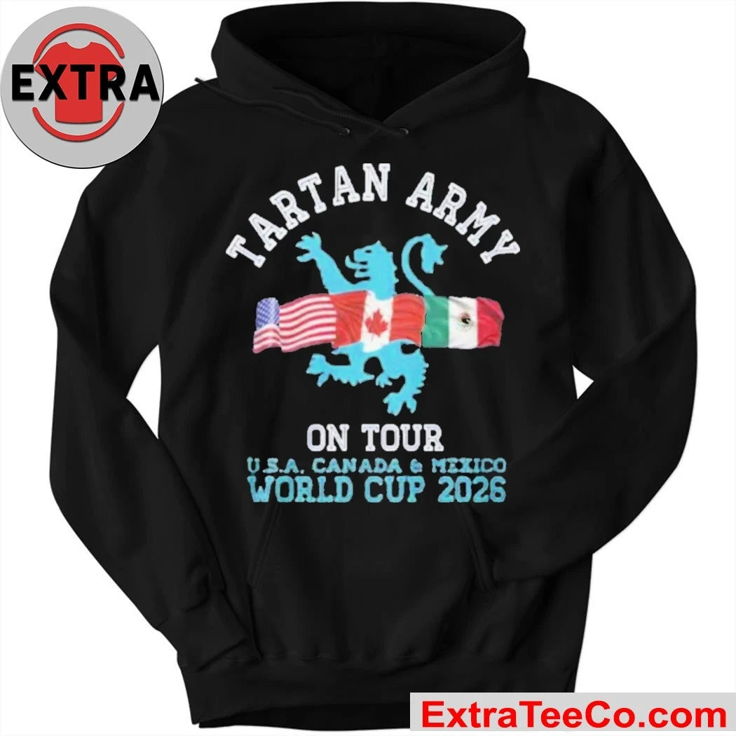 Official Tartan Army On Tour USA Canada And Mexico Scotland World Cup 2026 Unisex T-Shirt