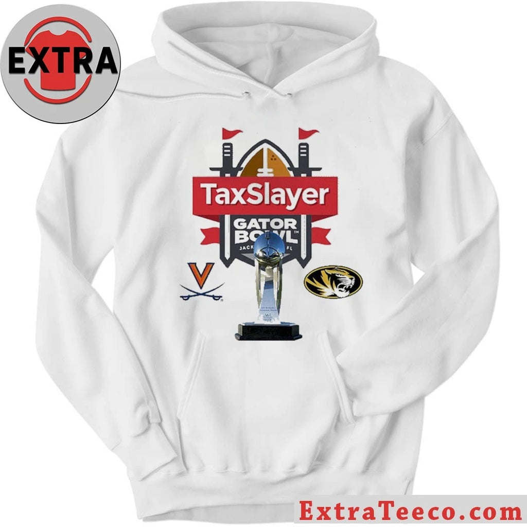 Official TaxSlayer Gator Bowl Virginia Cavaliers Versus Missouri Tigers Bowl Season College Football 2025 2026 Logo Shirt