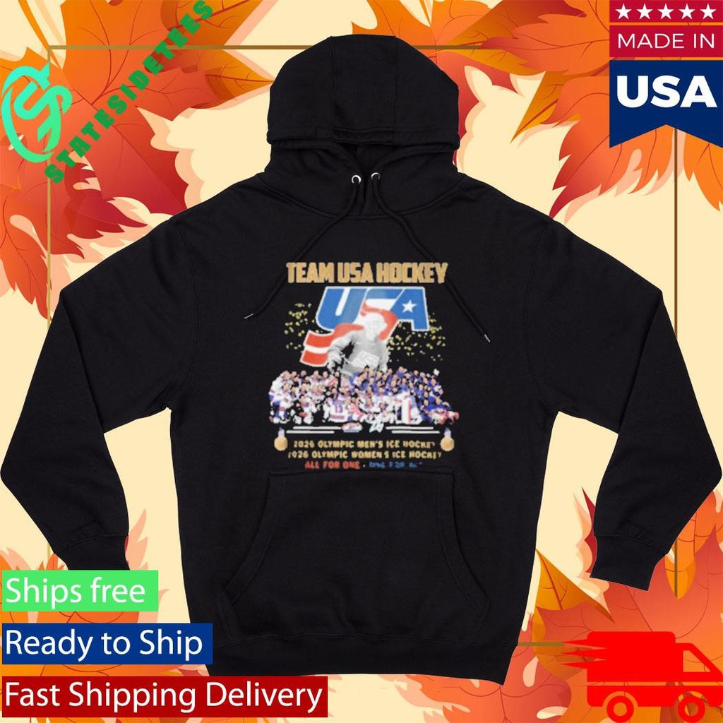 Official Team USA Hockey 2026 Olympic Men’s and Women’s Champions Commemorative Shirt