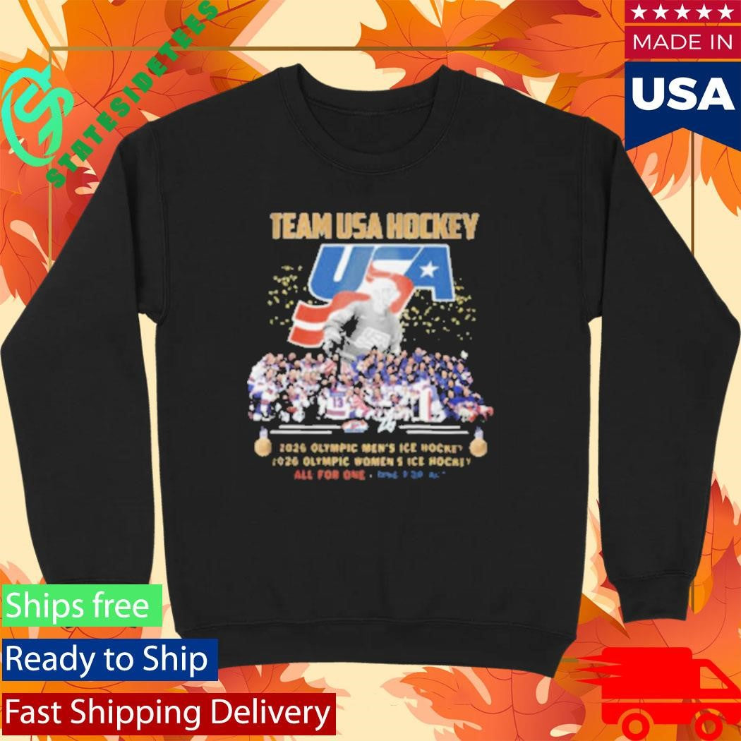 Official Team USA Hockey 2026 Olympic Men’s and Women’s Champions Commemorative Shirt
