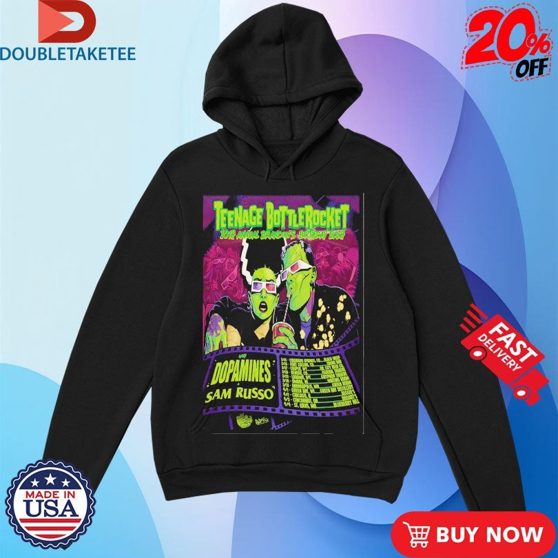 Official Teenage Bottlerocket 2026 US Tour Shirts