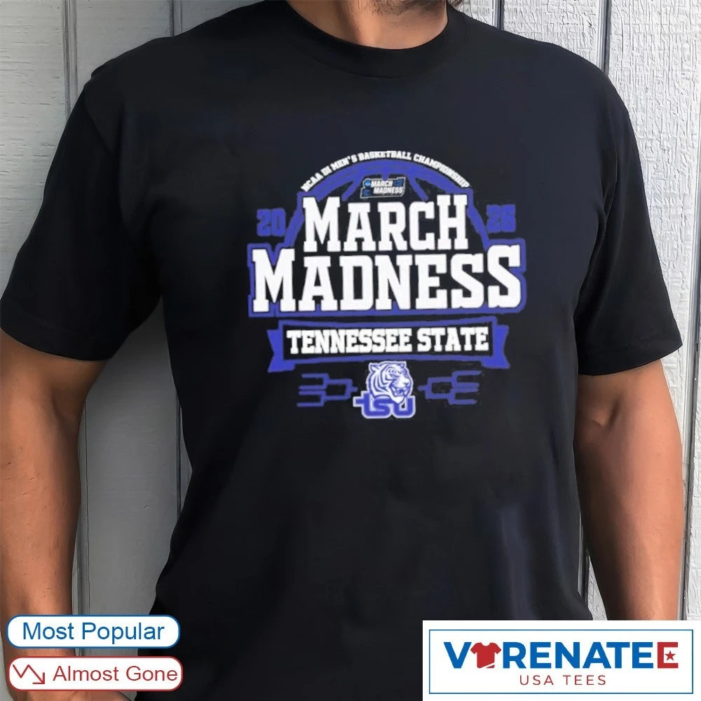 Official Tennessee State Tigers 2026 NCAA DI Men’s Basketball Championship March Madness Bound T-Shirt