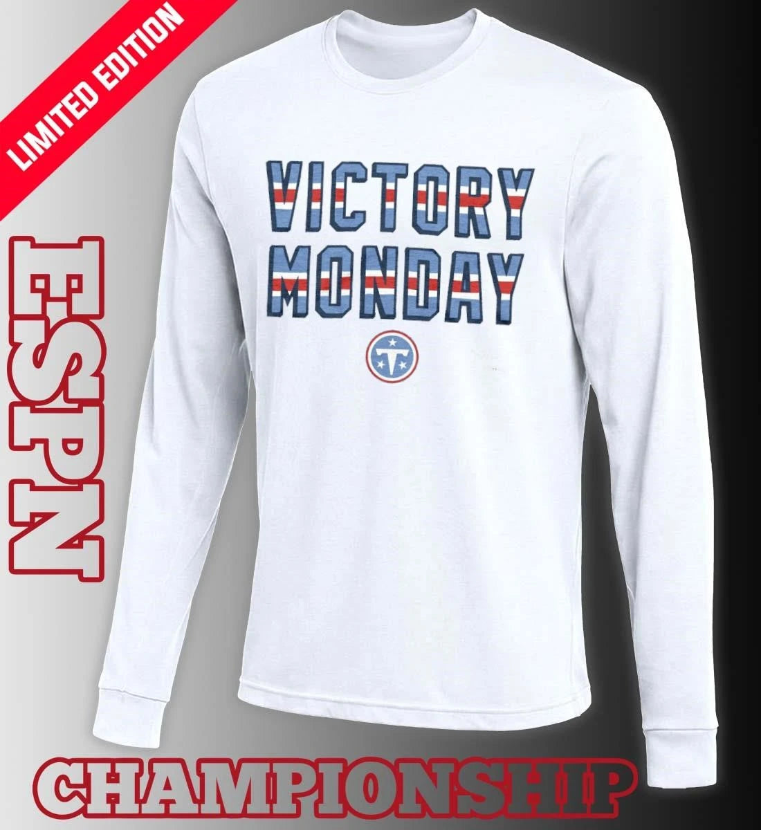 Official Tennessee Titans New Logo Victory Monday Shirt