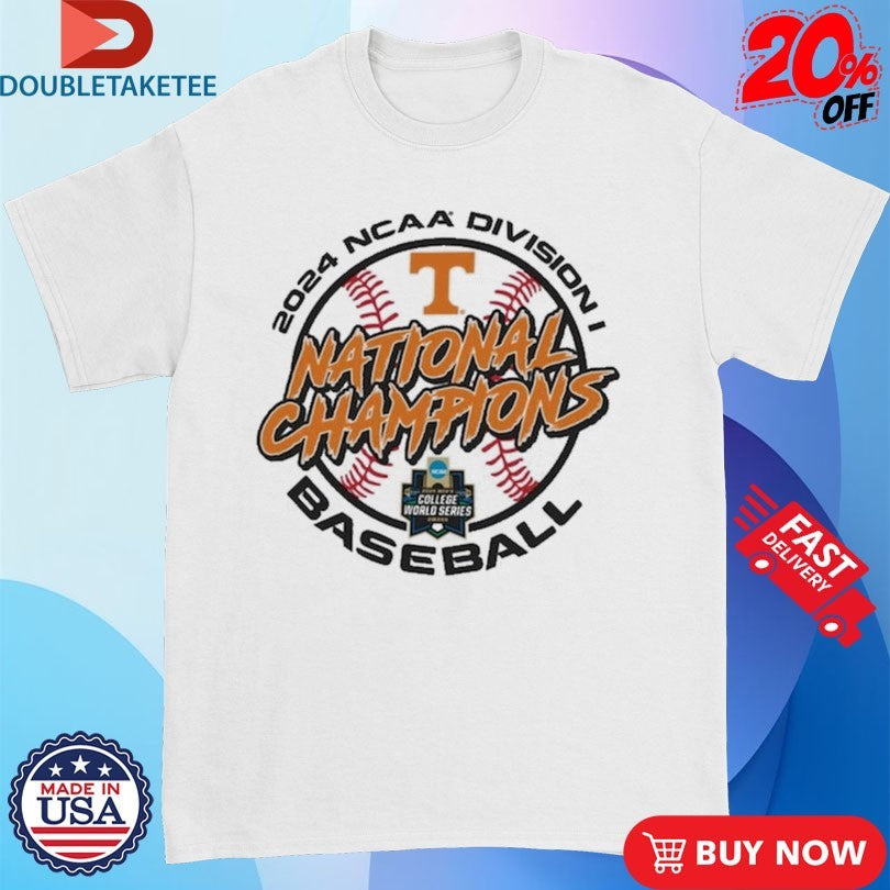 Official Tennessee Volunteers 2024 NCAA Division National College World Series Champions Baseball Shirts