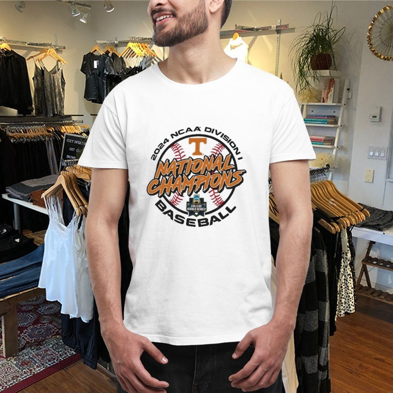 Official Tennessee Volunteers 2024 NCAA Division National College World Series Champions Baseball Shirts
