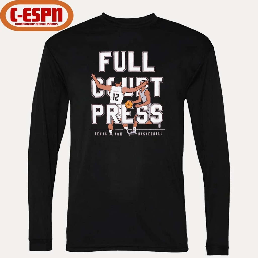 Official Texas A&amp;M Aggies Basketball Full Court Press T-Shirt