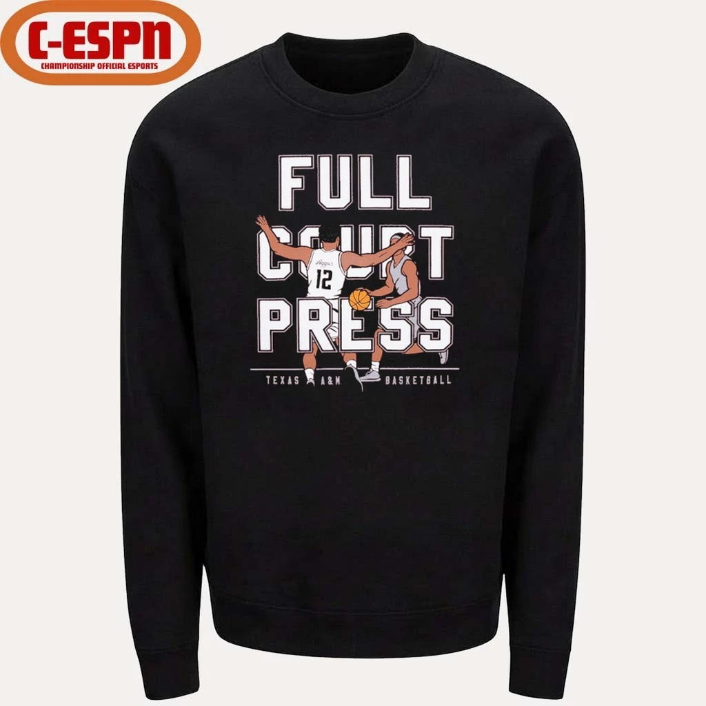 Official Texas A&amp;M Aggies Basketball Full Court Press T-Shirt