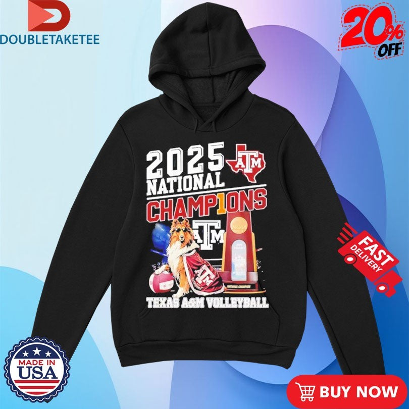 Official Texas A&amp;M Aggies Volleyball National Champions 2025 Mascot Trophy Shirts