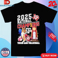 Official Texas A&amp;M Aggies Volleyball National Champions 2025 Mascot Trophy Shirts