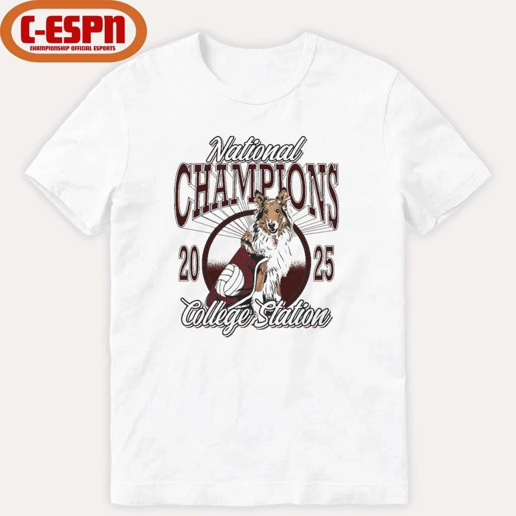 Official Texas A&amp;M National Champions Volleyball Mascot Shirt